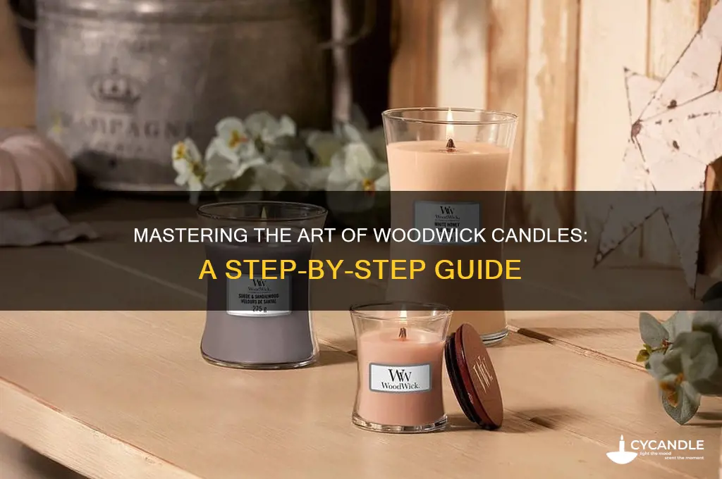 how to use a woodwick candle