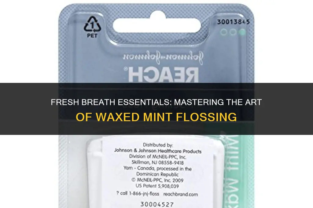 how to use acclean floss waxed mint