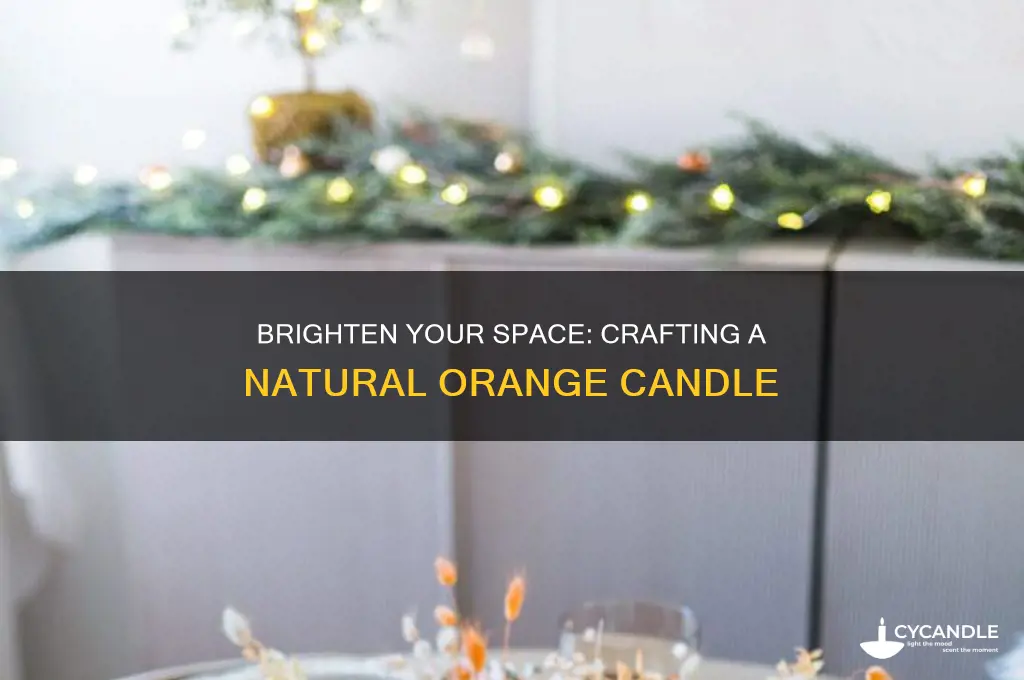 how to use an orange as a candle