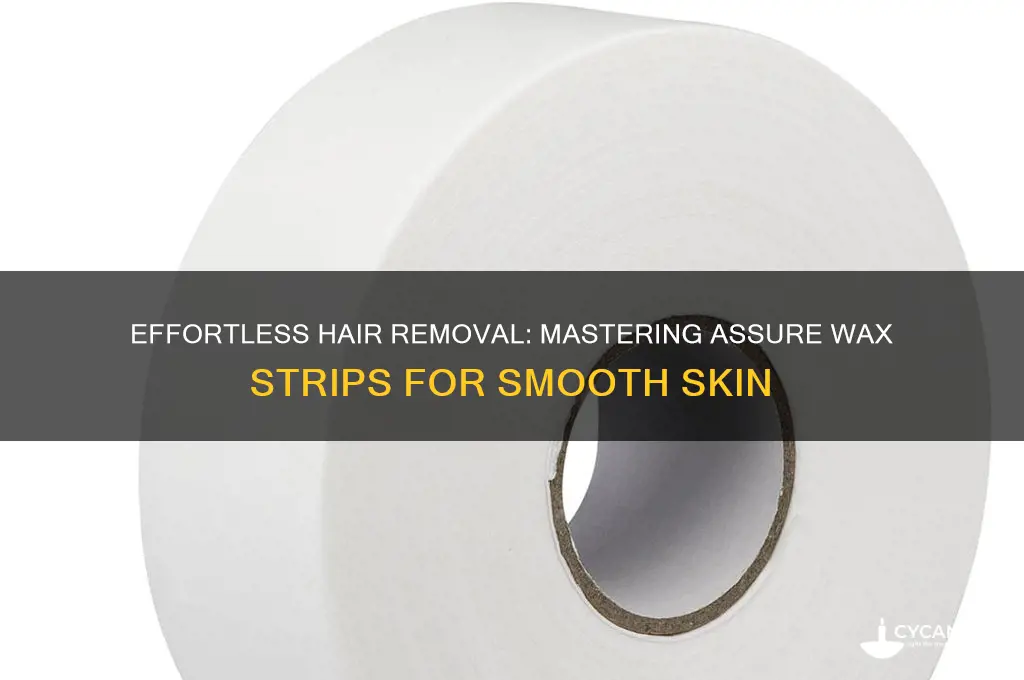 how to use assure hair removal wax strips