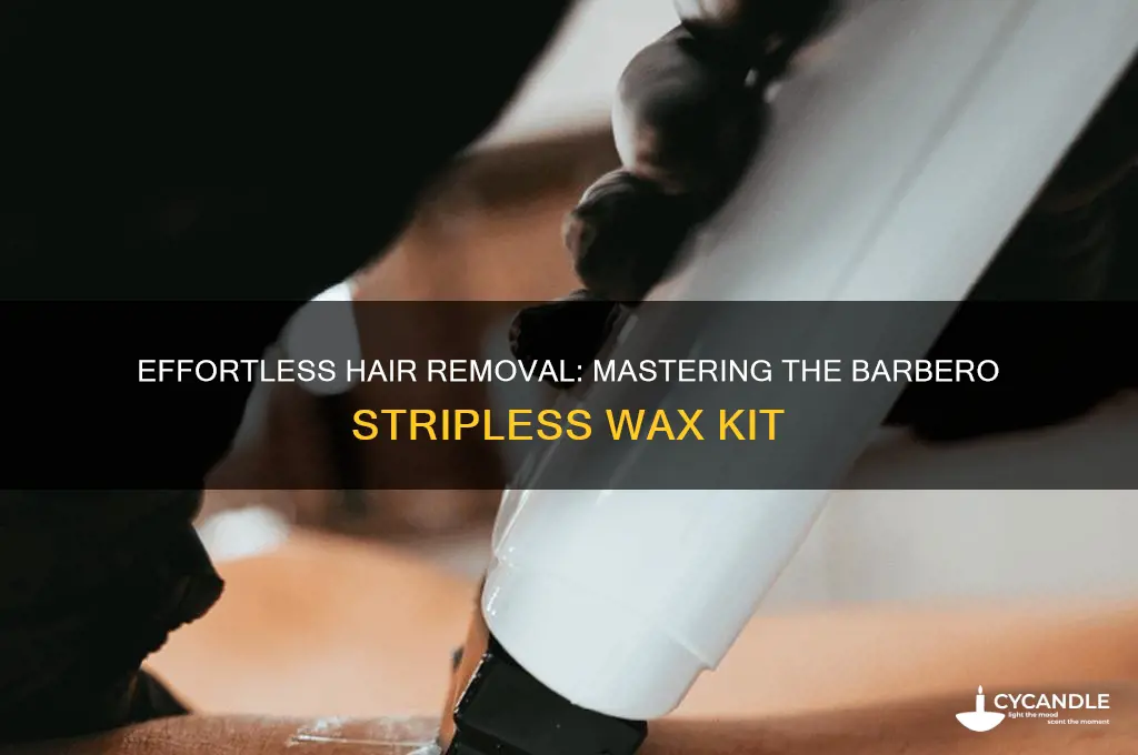 how to use barbero hair removal stripless wax kit