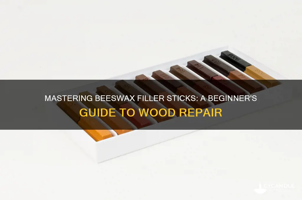 how to use beeswax filler sticks