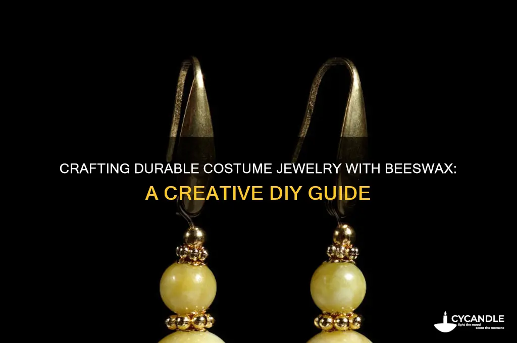 how to use beeswax for costume jewelry