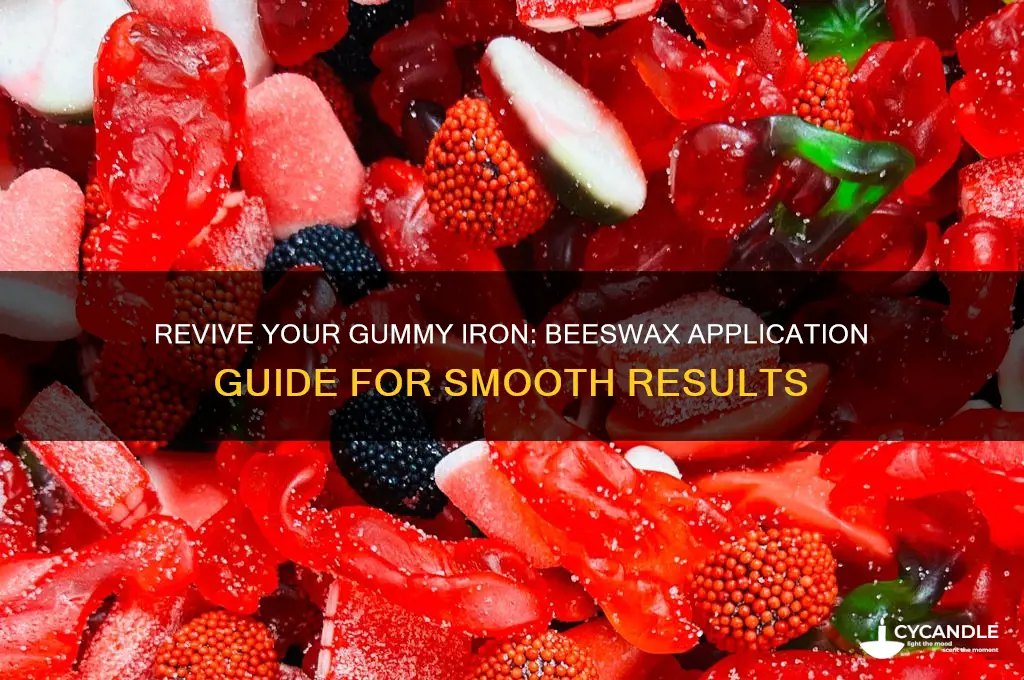 how to use beeswax on a gummy iron