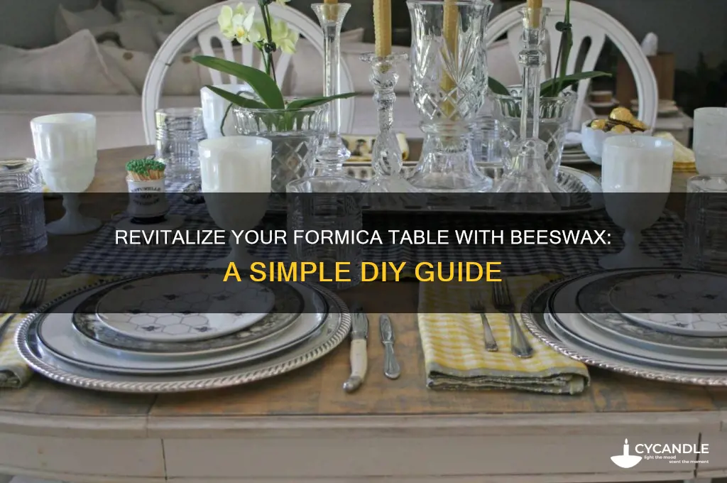 how to use beeswax on formica table