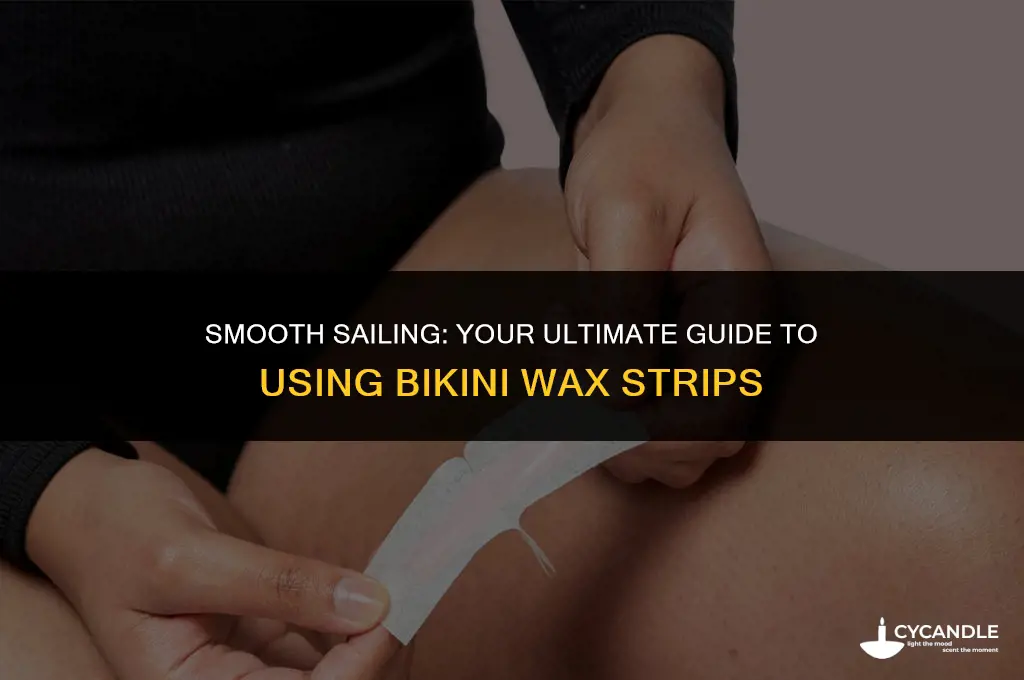 how to use bikini wax strips