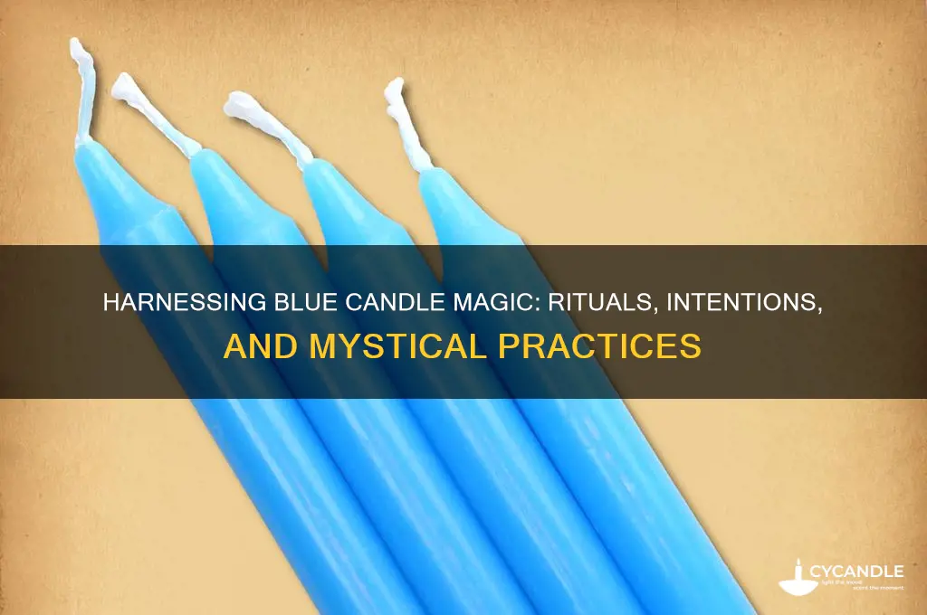 how to use blue candles for magic
