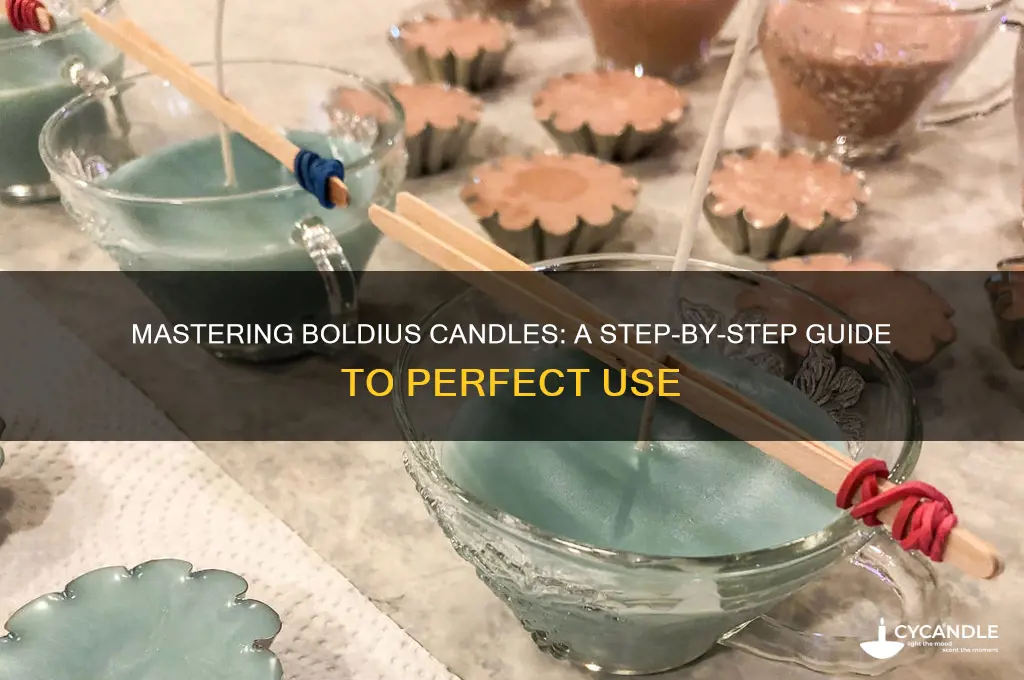 how to use boldius candles