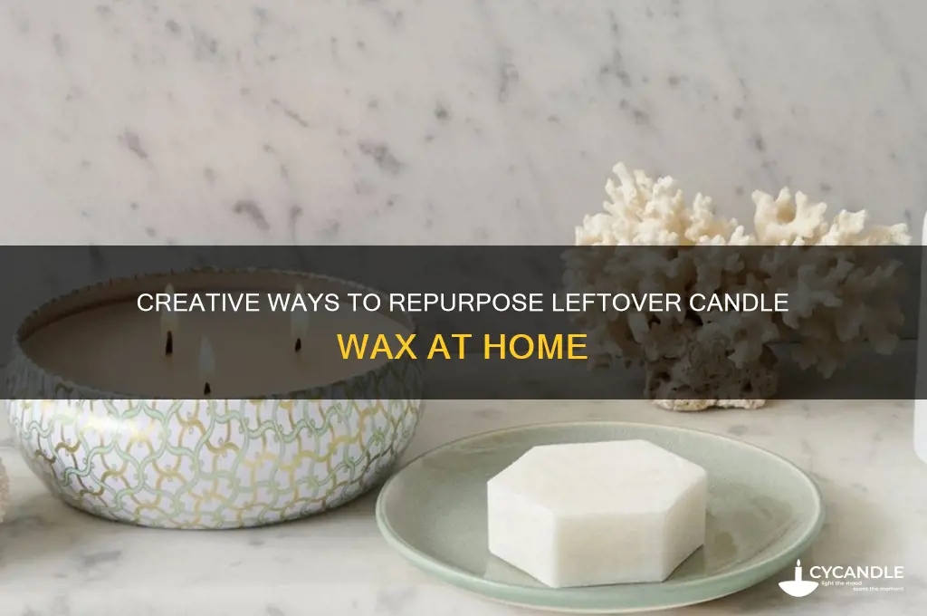 how to use bottom of candle wax
