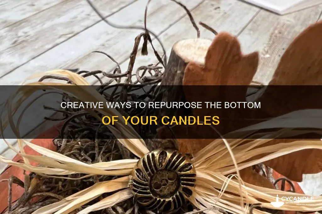 how to use bottom of candle