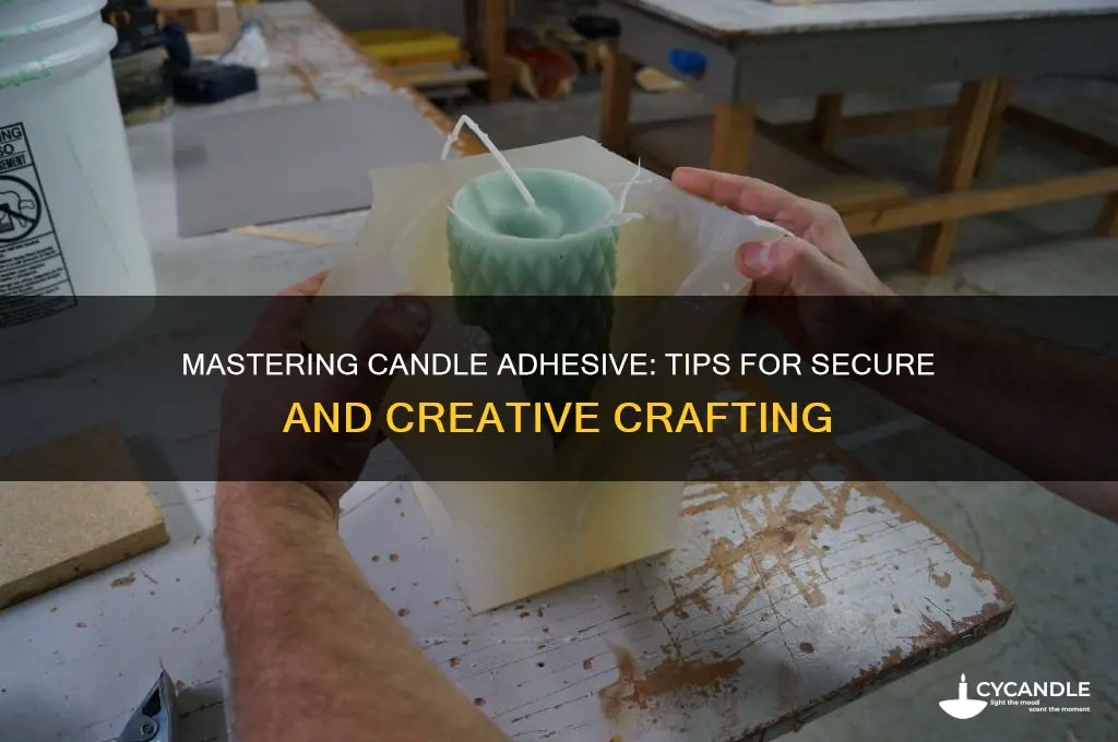 how to use candle adhesive