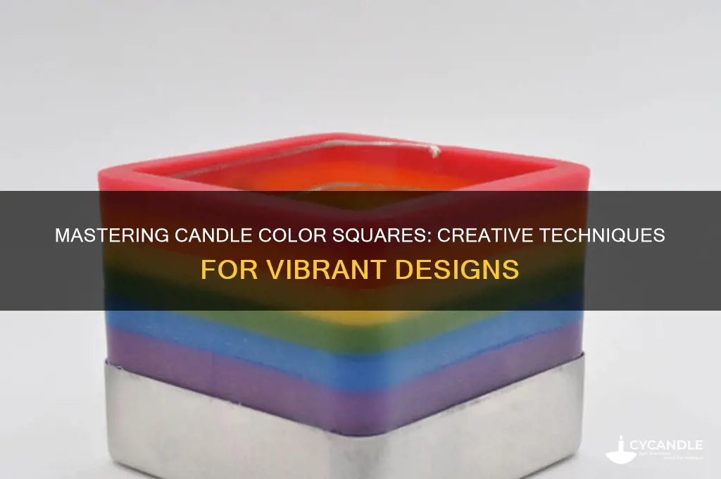 how to use candle color squares