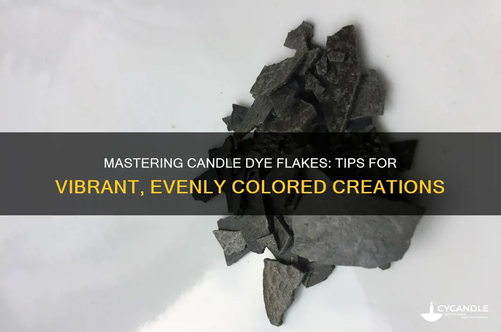 how to use candle dye flakes