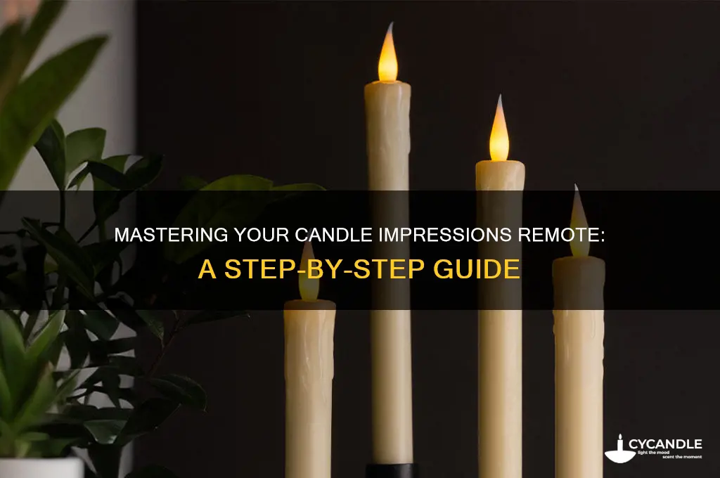 how to use candle impressions remote