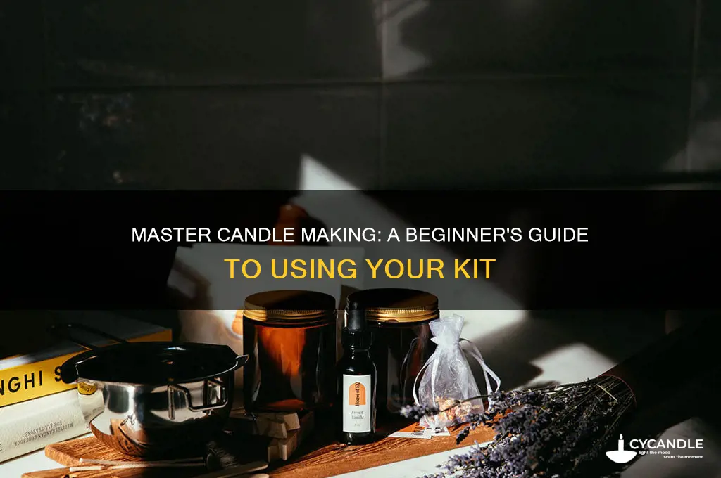 how to use candle making kit