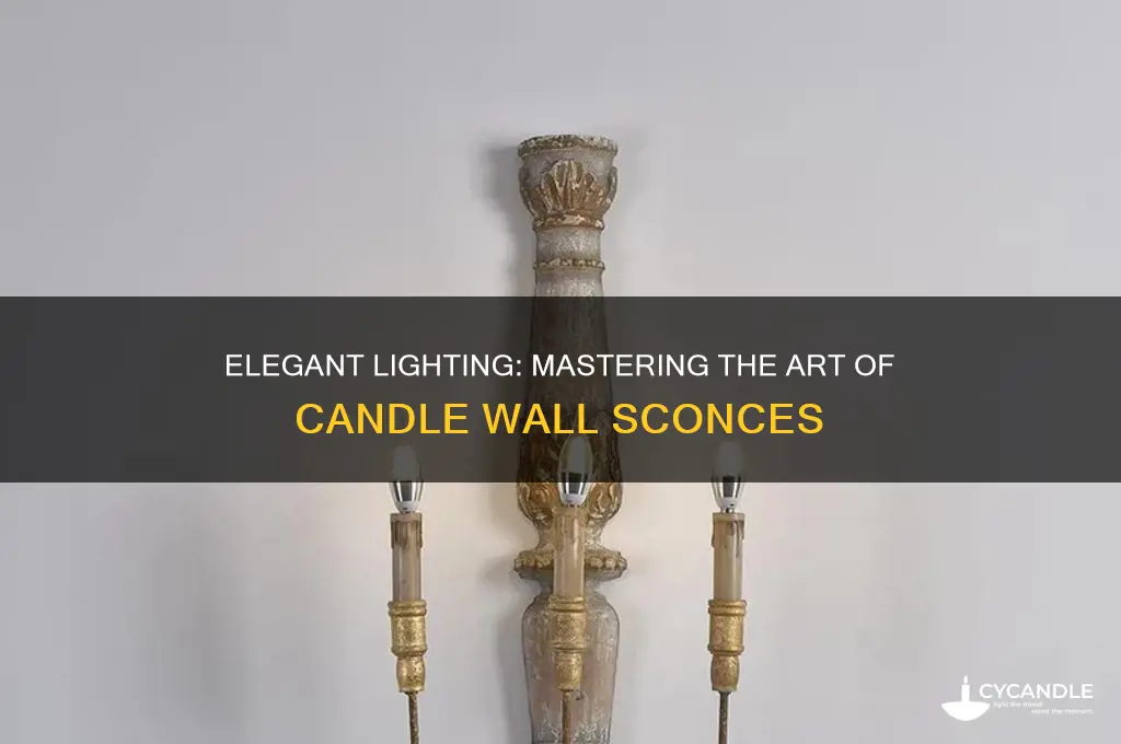 how to use candle wall sconces