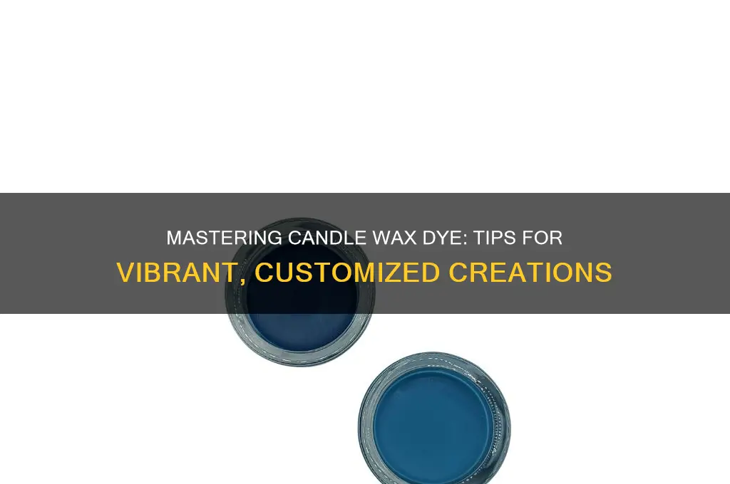 how to use candle wax dye