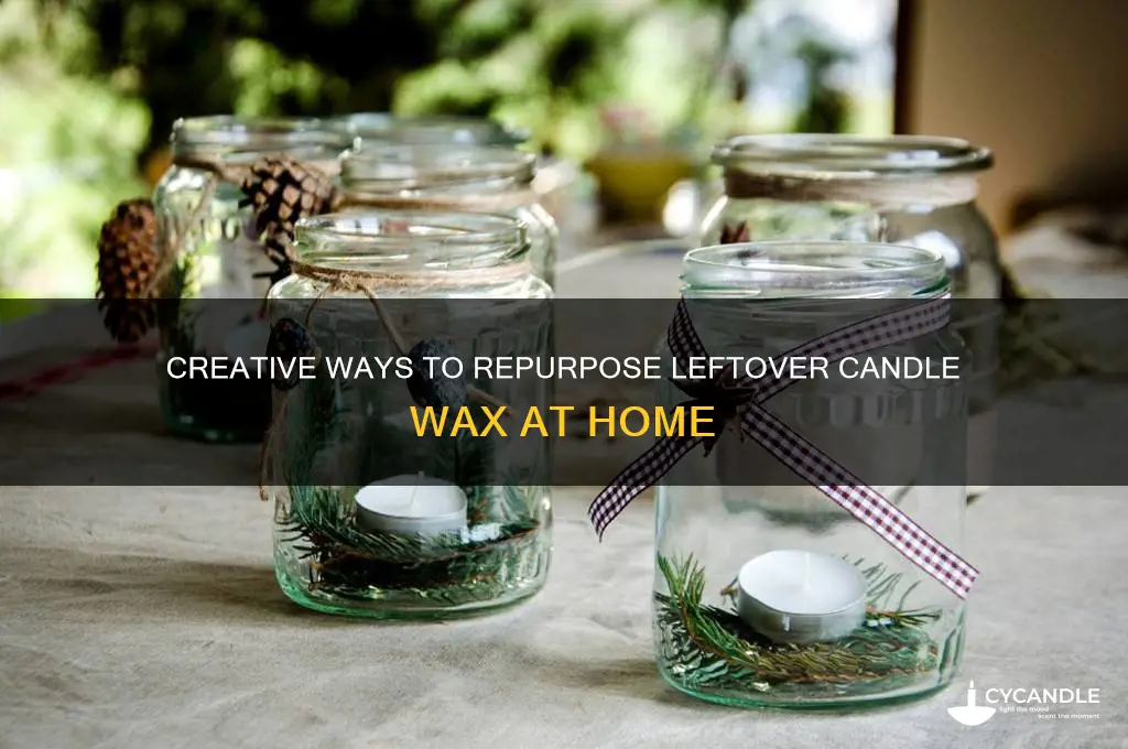 how to use candle wax leftover
