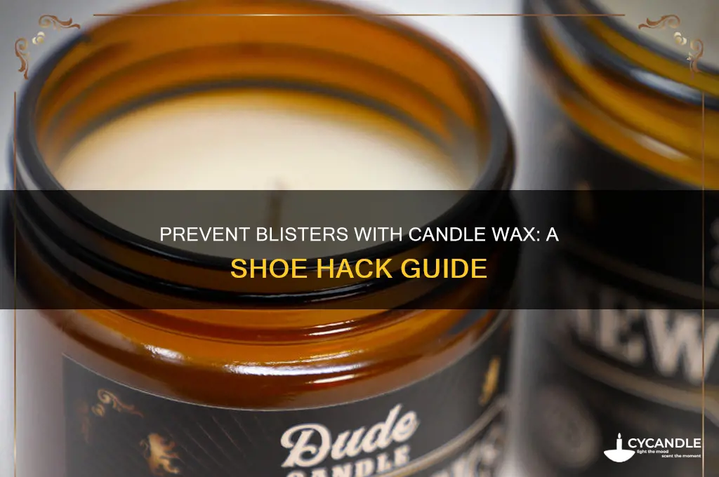 how to use candle wax on shoes to prevent blisters