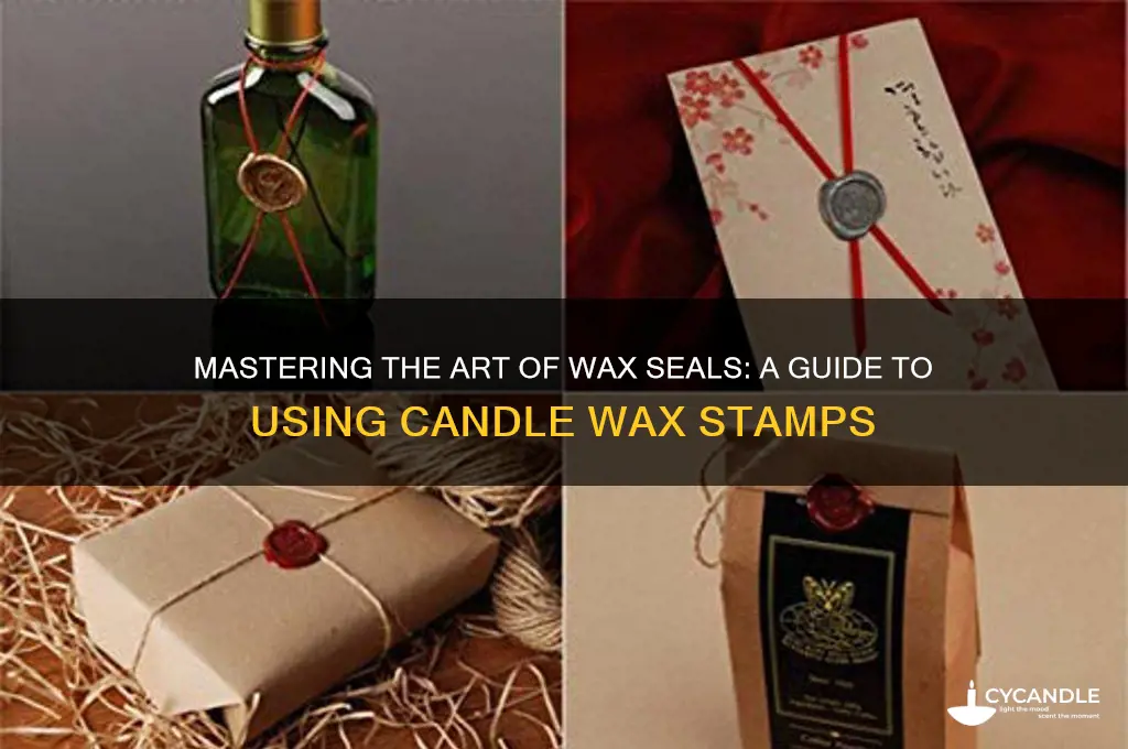 how to use candle wax stamp
