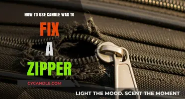 Fix Your Zipper with Candle Wax: A Quick DIY Hack