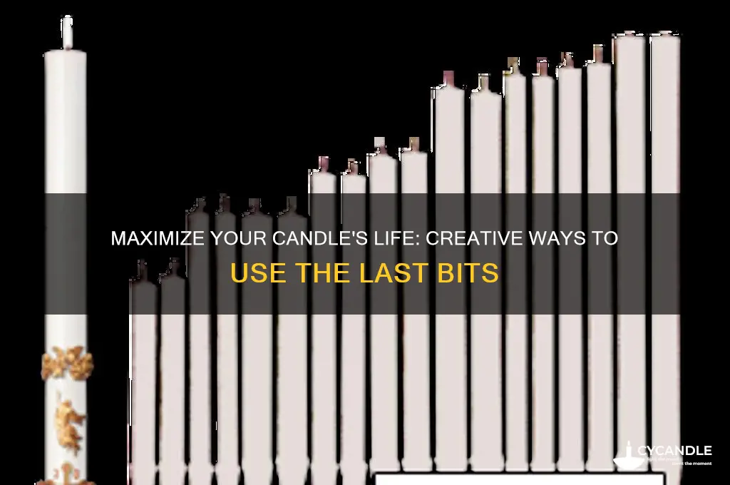 how to use candle when its at the end