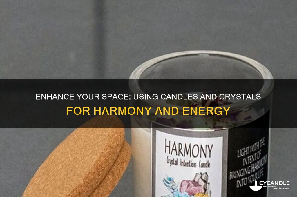 how to use candles and crystals