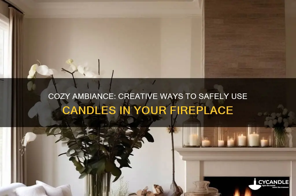 how to use candles in a fireplace