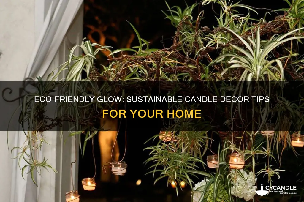 how to use candles in sustainable home decor