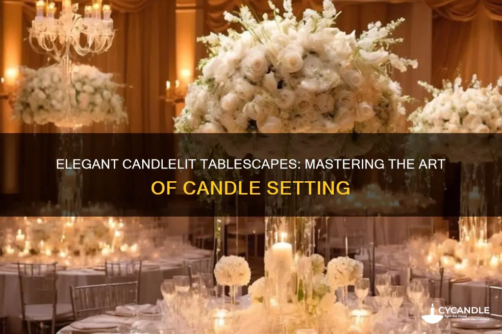 how to use candles setting the table