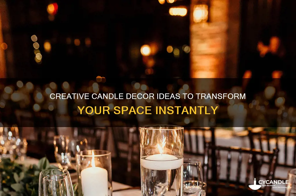 how to use candles to decorate