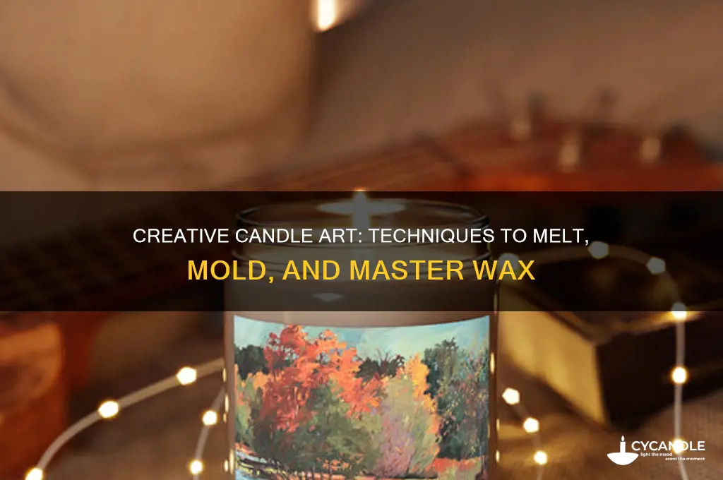 how to use candles to make art