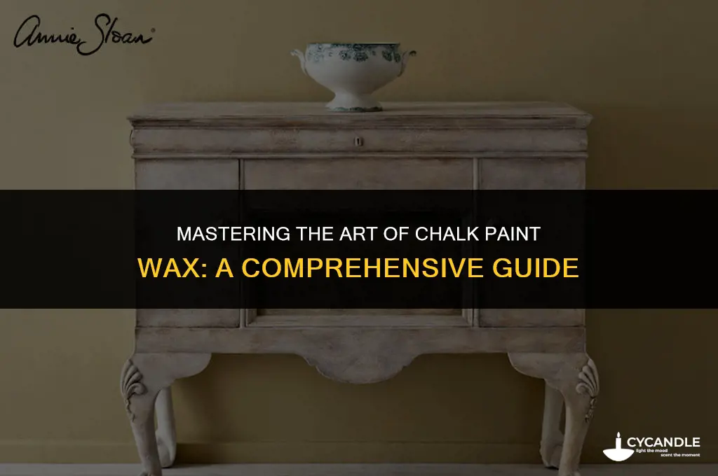 how to use chalk paint wax