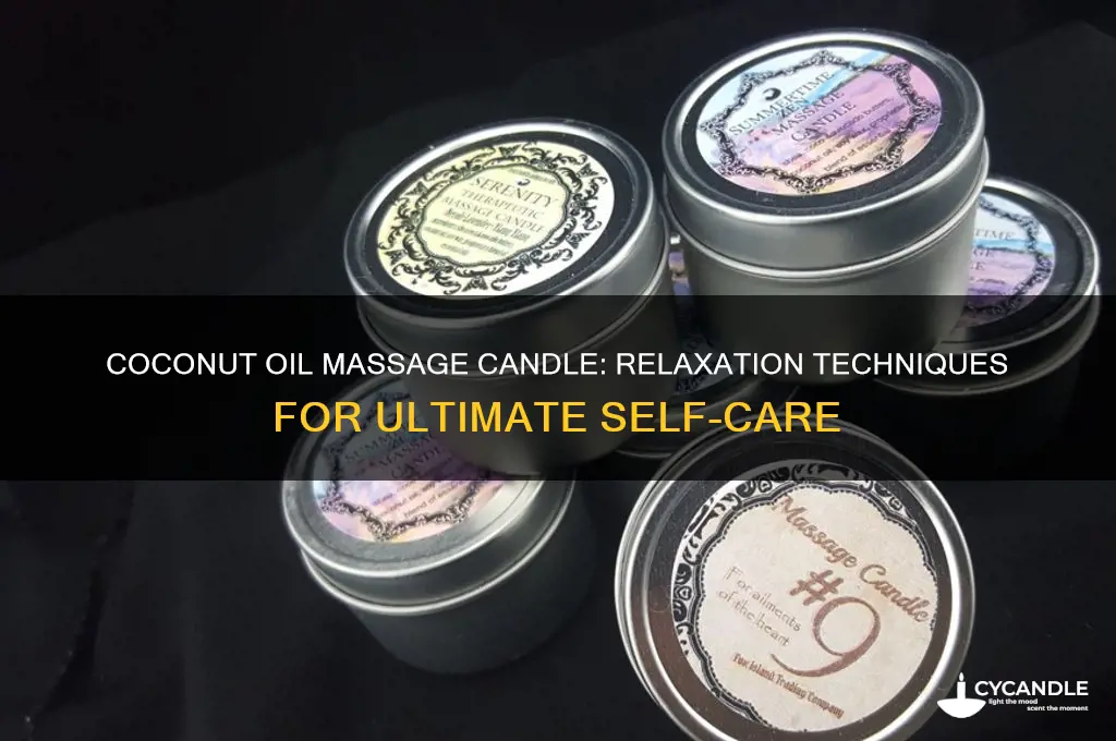 how to use coconut oil massage candle