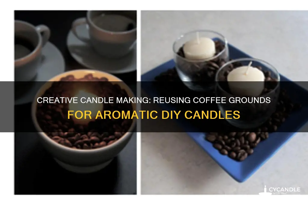 how to use coffee grounds in a candle