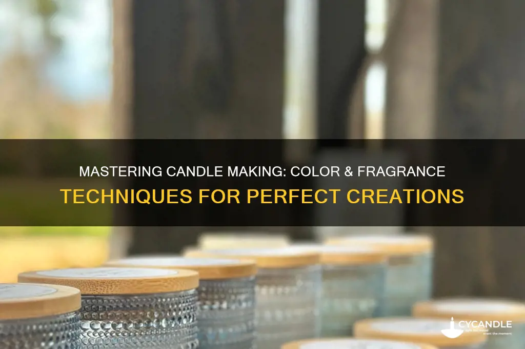 how to use color & fragrance for making candle