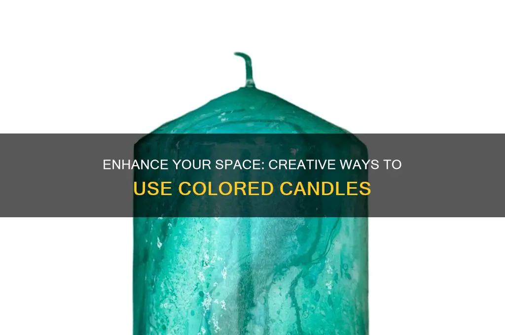 how to use colored candles