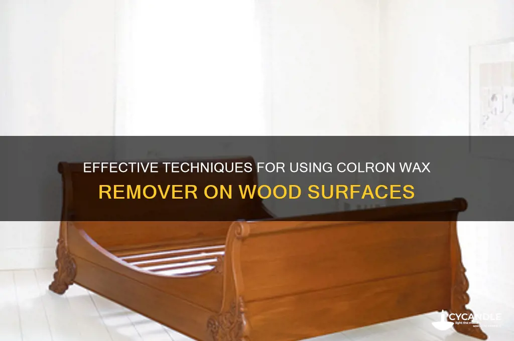 how to use colron wax remover