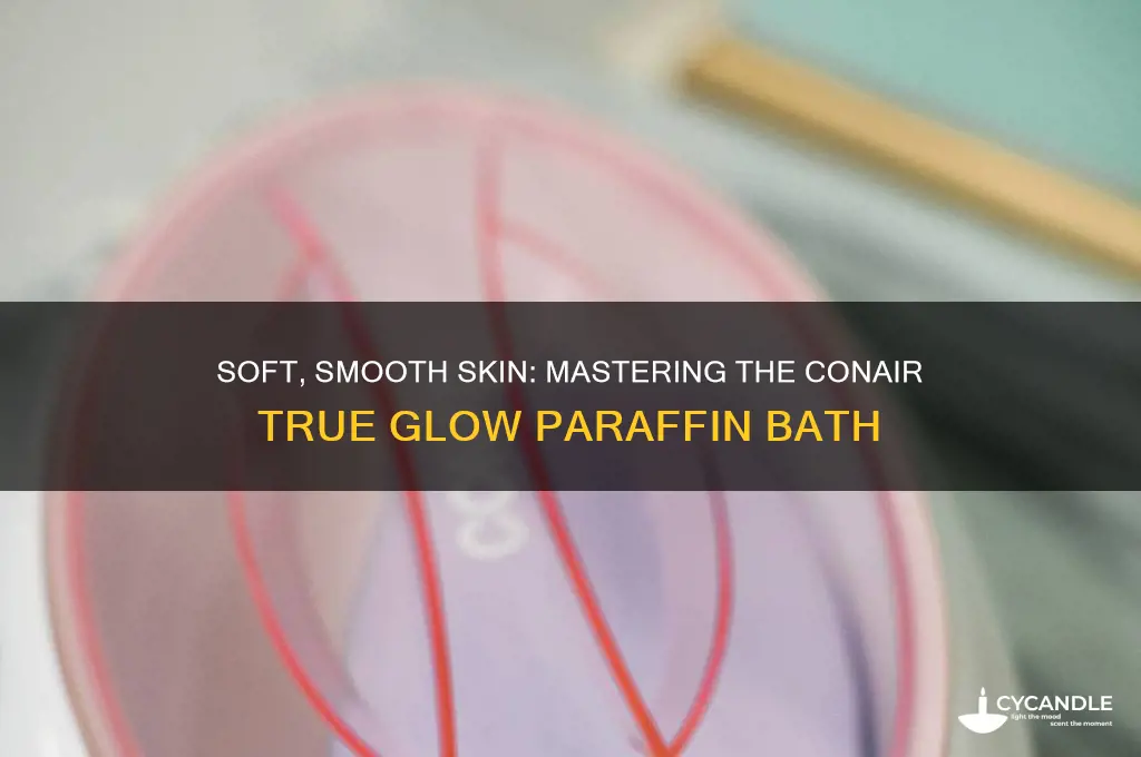 how to use conair true glow paraffin bath
