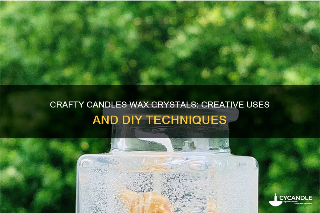 how to use crafty candles wax crystals