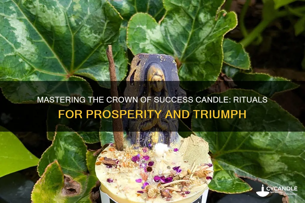 how to use crown of success candle