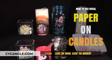 Creative Candle Decor: Using Decal Paper for Personalized Designs