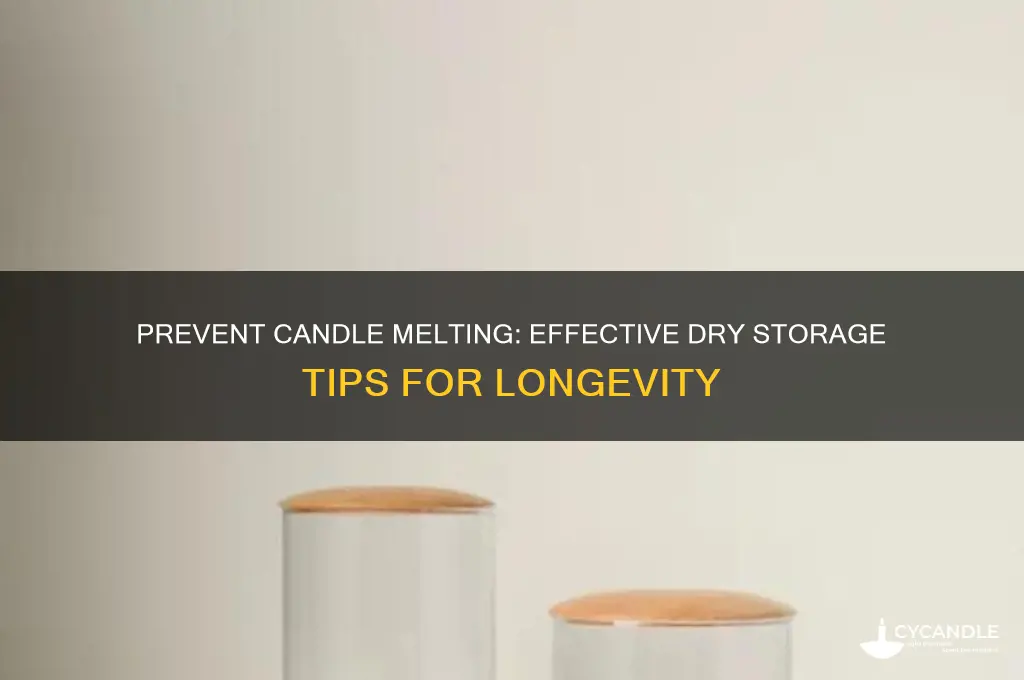 how to use dry to keep candles from melting