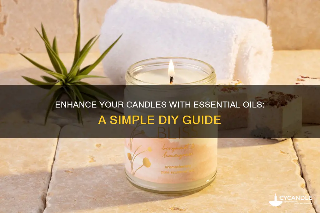 how to use essential oils in candles