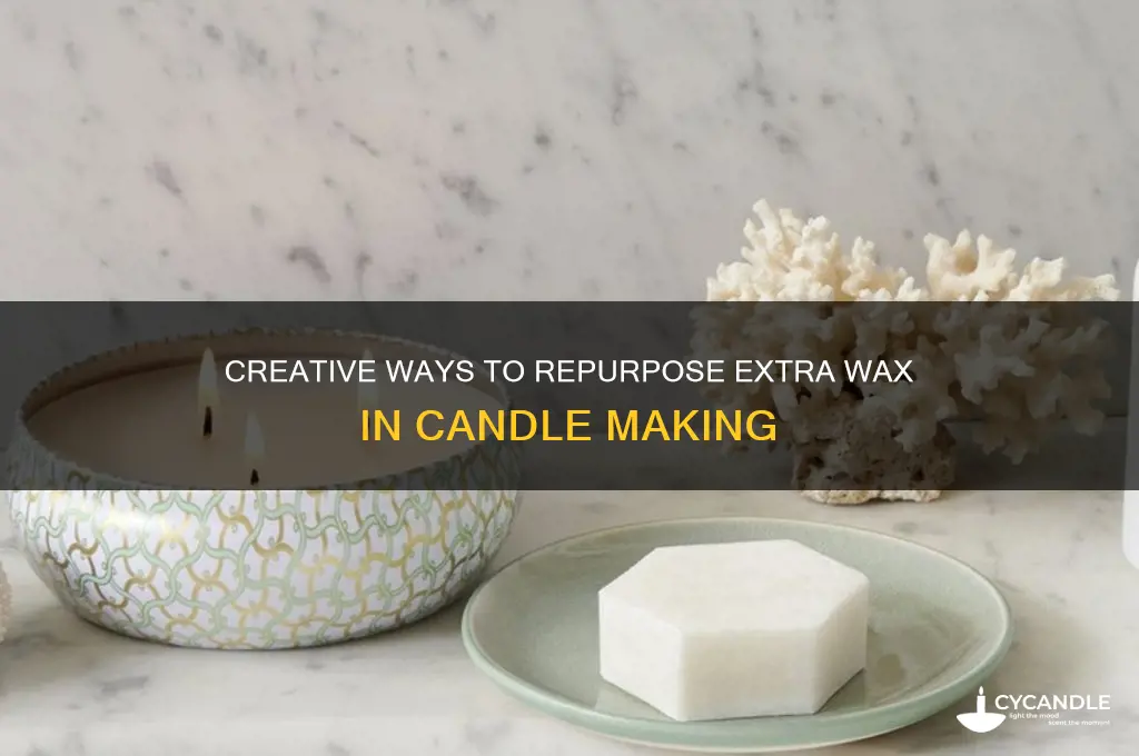 how to use extra wax in candle