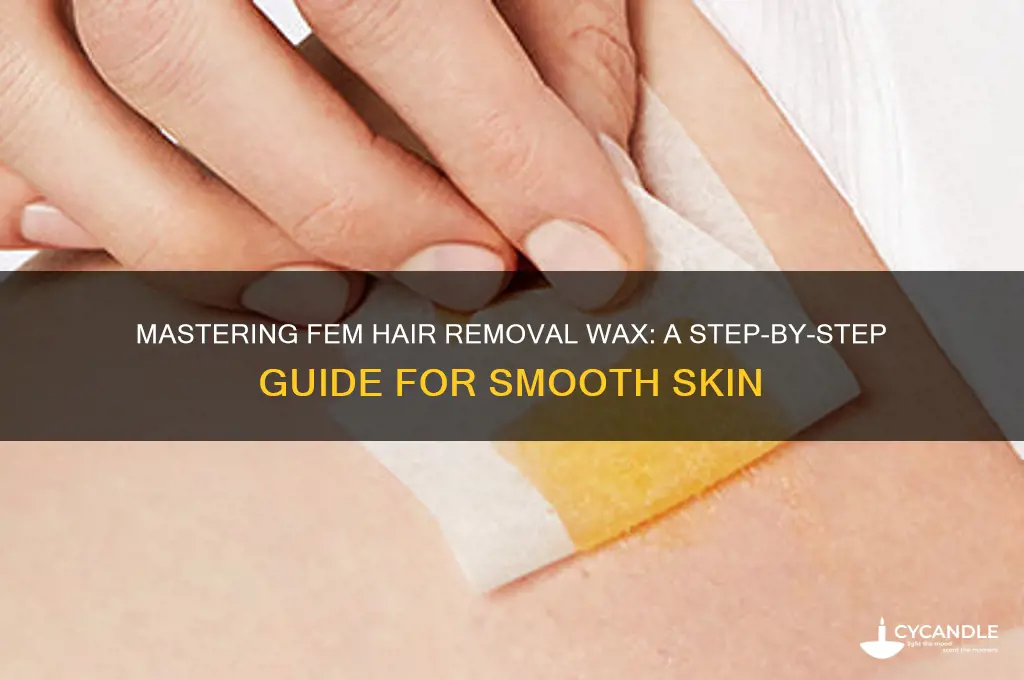 how to use fem hair removal wax