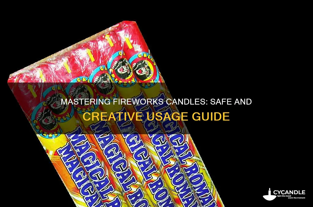 how to use fireworks candle