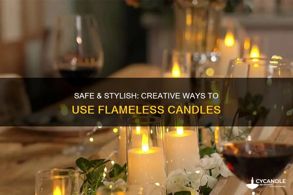 how to use flameless candles