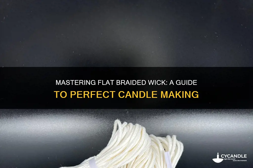 how to use flat braided wick in candle making