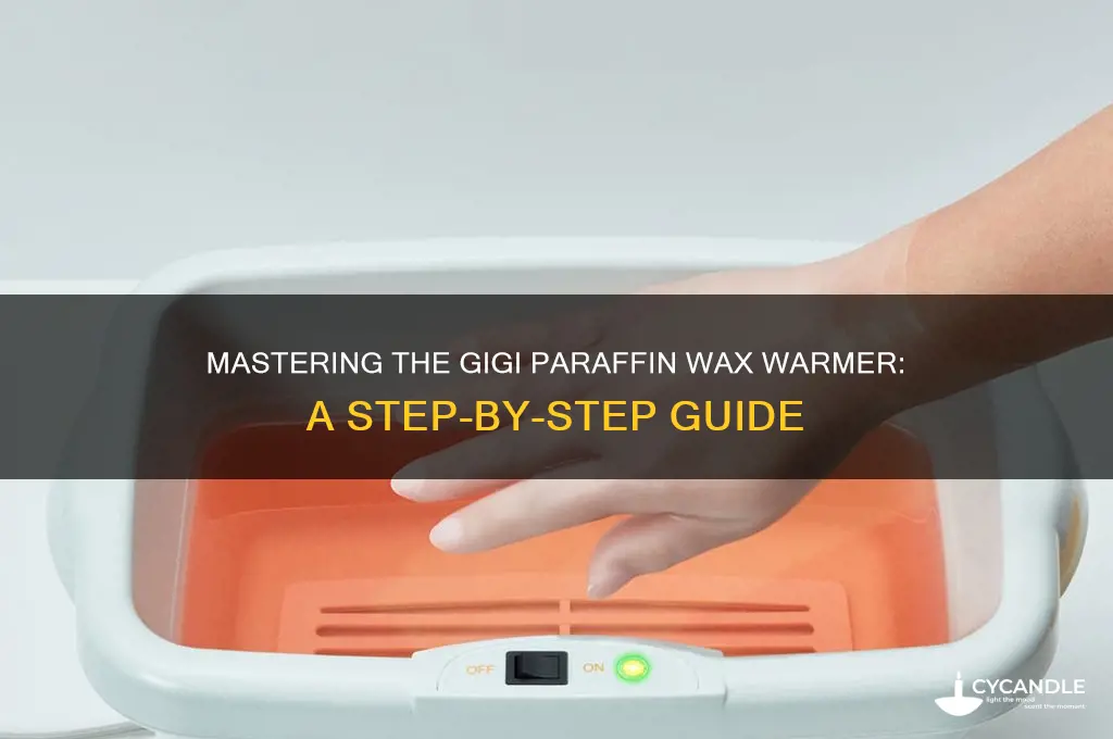 how to use gigi paraffin wax warmer